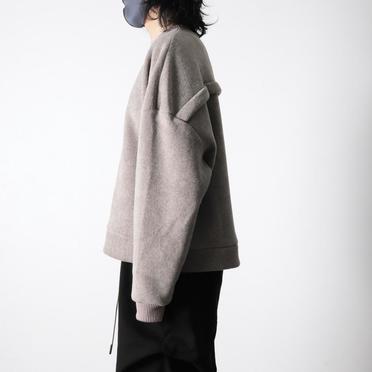 [SALE] 30%OFF　A.F ARTEFACT Knit Corduroy Combi Fleece Top　L.BEIGE No.15