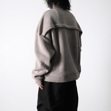 [SALE] 30%OFF　A.F ARTEFACT Knit Corduroy Combi Fleece Top　L.BEIGE No.16