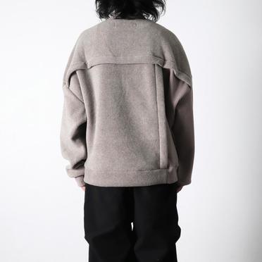[SALE] 30%OFF　A.F ARTEFACT Knit Corduroy Combi Fleece Top　L.BEIGE No.17