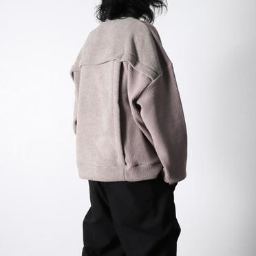 [SALE] 30%OFF　A.F ARTEFACT Knit Corduroy Combi Fleece Top　L.BEIGE No.18