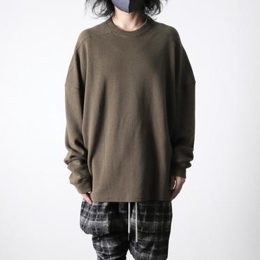 Rib Knit Oversize Top　OLIVE No.11