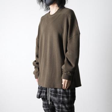 Rib Knit Oversize Top　OLIVE No.12