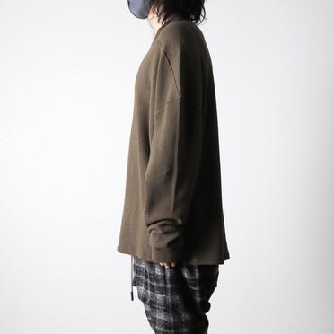 Rib Knit Oversize Top　OLIVE No.13