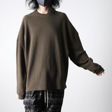 Rib Knit Oversize Top　OLIVE No.17