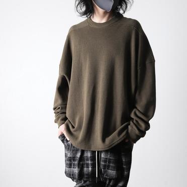 Rib Knit Oversize Top　OLIVE No.18