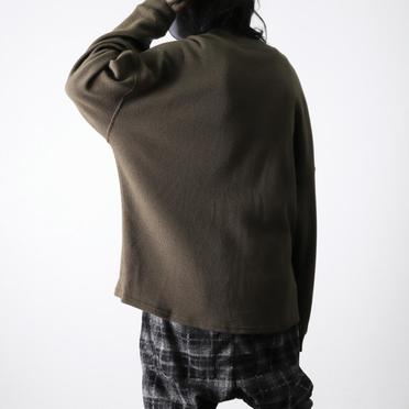 Rib Knit Oversize Top　OLIVE No.20