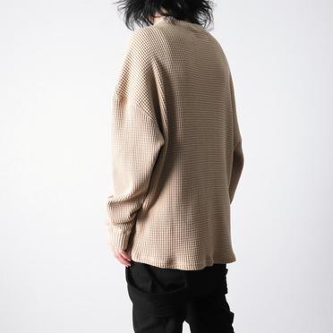 Heavy Waffle Over Size Top　BEIGE No.14