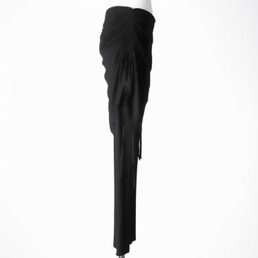 シルケットベア天竺 ラップソフトフレアーパンツ　BLACK No.9