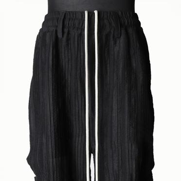 Sheer Yo-Ryu Tuck Baggy Pants　BLACK No.9