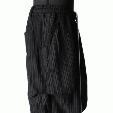 Sheer Yo-Ryu Tuck Baggy Pants　BLACK No.10
