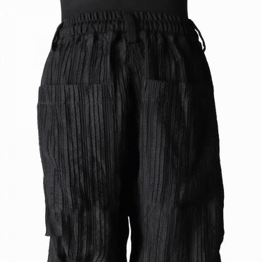Sheer Yo-Ryu Tuck Baggy Pants　BLACK No.11