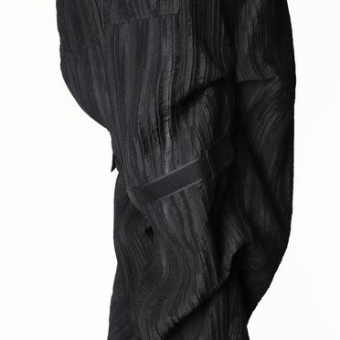 Sheer Yo-Ryu Tuck Baggy Pants　BLACK No.12