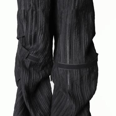 Sheer Yo-Ryu Tuck Baggy Pants　BLACK No.13