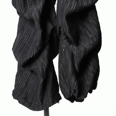 Sheer Yo-Ryu Tuck Baggy Pants　BLACK No.14