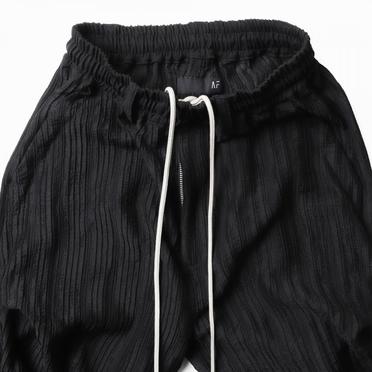 Sheer Yo-Ryu Tuck Baggy Pants　BLACK No.15