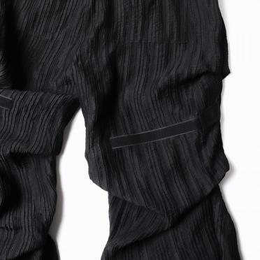 Sheer Yo-Ryu Tuck Baggy Pants　BLACK No.17