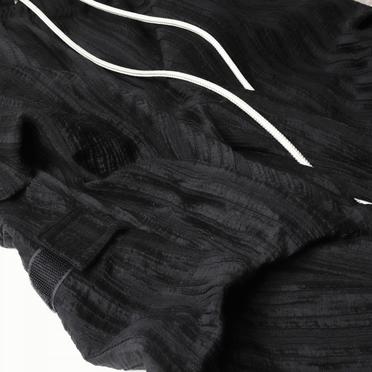 Sheer Yo-Ryu Tuck Baggy Pants　BLACK No.20
