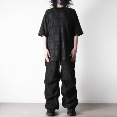 Sheer Yo-Ryu Tuck Baggy Pants　BLACK No.32
