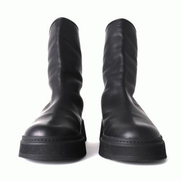 素染めベジタブル インヒールブーツ　BLACK No.2
