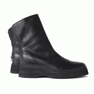 素染めベジタブル インヒールブーツ　BLACK No.8
