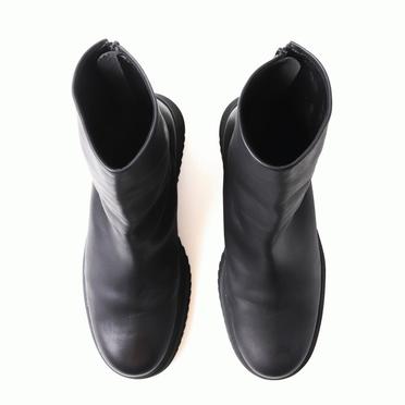 素染めベジタブル インヒールブーツ　BLACK No.9