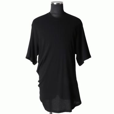 907CUM4 COTTON HIGH TWIST RIB　BLACK No.1