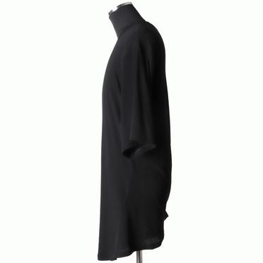 907CUM4 COTTON HIGH TWIST RIB　BLACK No.3