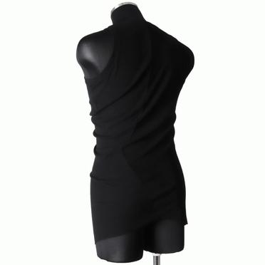907CUM3 COTTON HIGH TWIST RIB　BLACK No.4