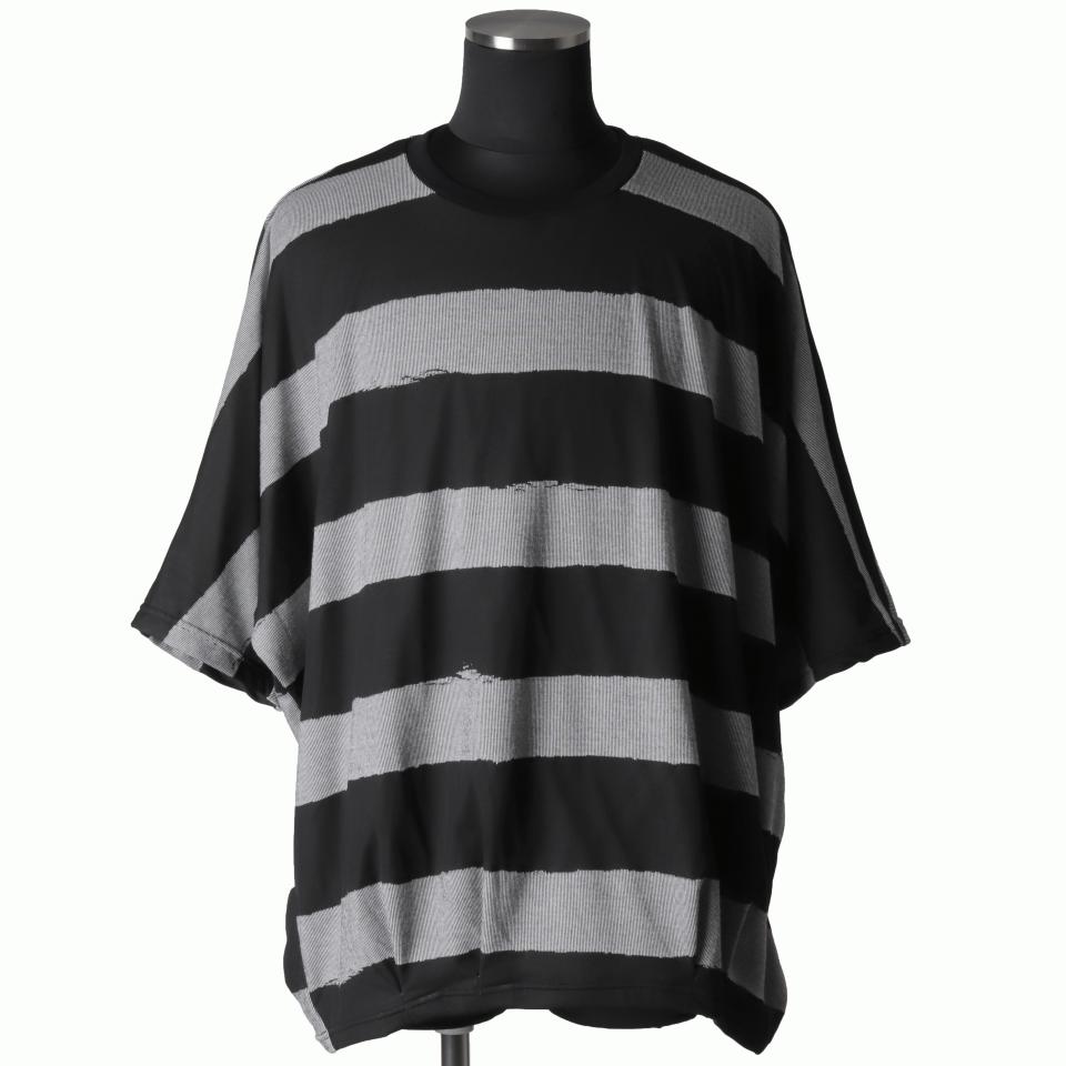 Bound Border Dolman Tee　BLACK