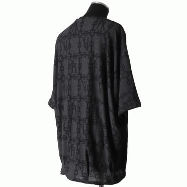 Jacquard Dolman Tee　BK×DGY No.6