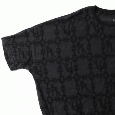 Jacquard Dolman Tee　BK×DGY No.8