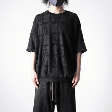 Jacquard Dolman Tee　BK×DGY No.13