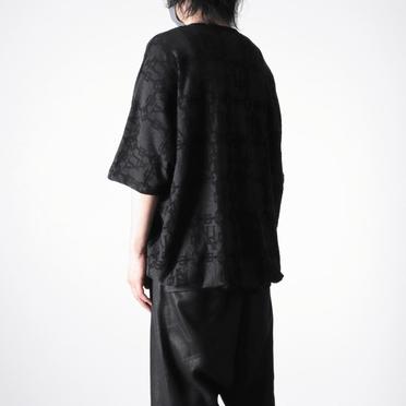 Jacquard Dolman Tee　BK×DGY No.16