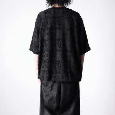 Jacquard Dolman Tee　BK×DGY No.17