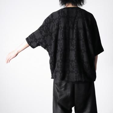 Jacquard Dolman Tee　BK×DGY No.18