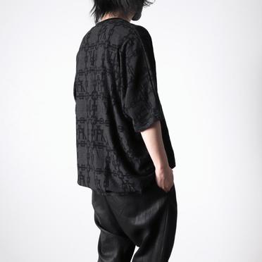 Jacquard Dolman Tee　BK×DGY No.19
