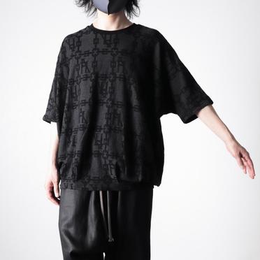 Jacquard Dolman Tee　BK×DGY No.20