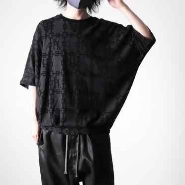 Jacquard Dolman Tee　BK×DGY No.22