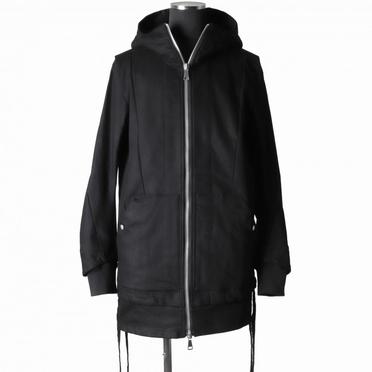 Hoodie Denim Jacket　BLACK No.1