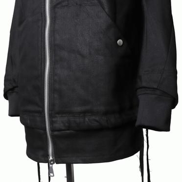 Hoodie Denim Jacket　BLACK No.13