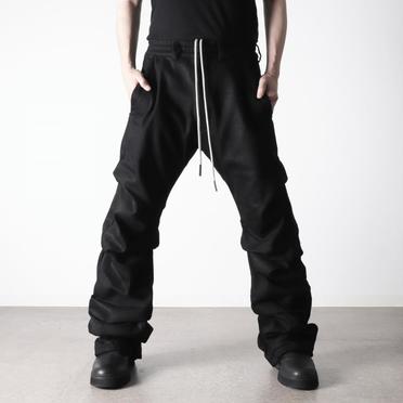 Boots Cut Tuck Pants　BLACK No.24