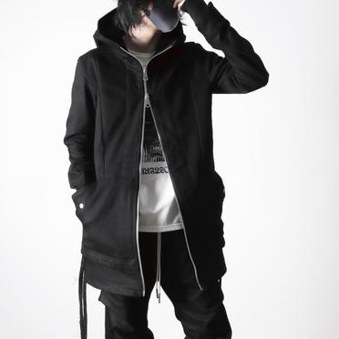 Hoodie Denim Jacket　BLACK No.25