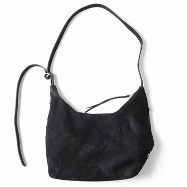 werk42g reverse goat skin cotton lining zip pocket　BLACK No.1