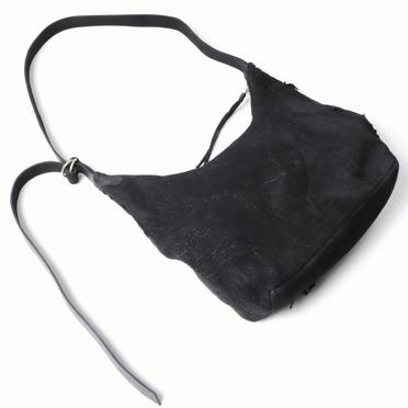 werk42g reverse goat skin cotton lining zip pocket　BLACK No.2