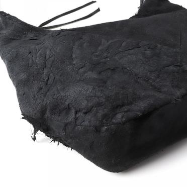werk42g reverse goat skin cotton lining zip pocket　BLACK No.10
