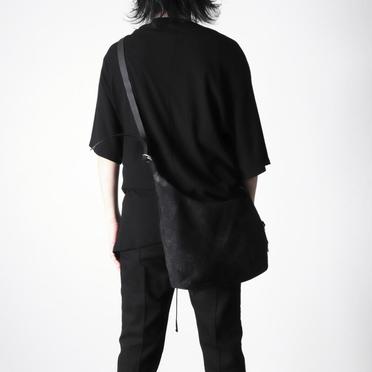 werk42g reverse goat skin cotton lining zip pocket　BLACK No.13