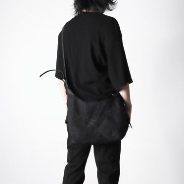 werk42g reverse goat skin cotton lining zip pocket　BLACK No.14
