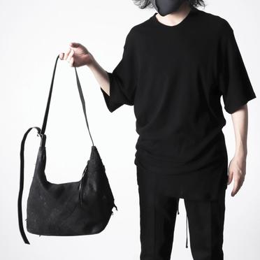 werk42g reverse goat skin cotton lining zip pocket　BLACK No.15