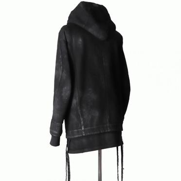 Coated Hoodie Denim Jacket　BLACK No.4