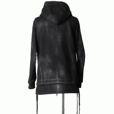Coated Hoodie Denim Jacket　BLACK No.5
